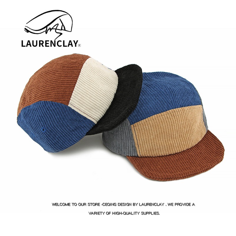 メンズ ヴィンテージ風 ショートブリム コーデュロイ 5パネ - Corduroy Cap 5 Panel のレビューと価格