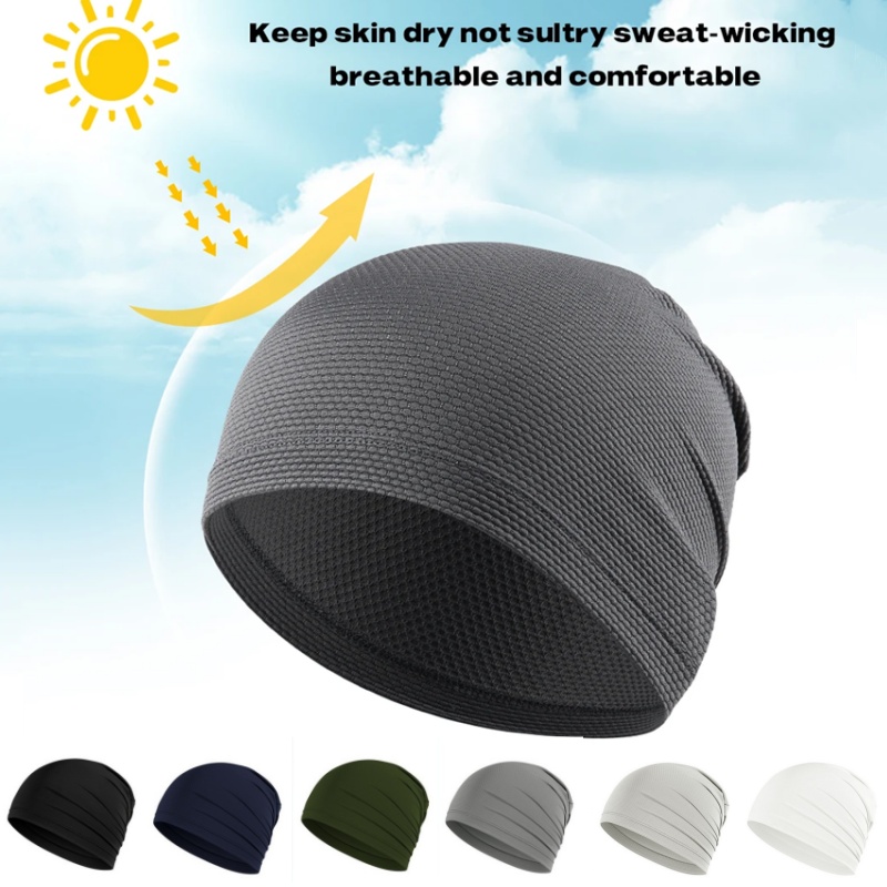 速乾性通気性ストレッチビーニースカルハットユニセックススポー - Skull Cap Helmet Liner のレビューと価格