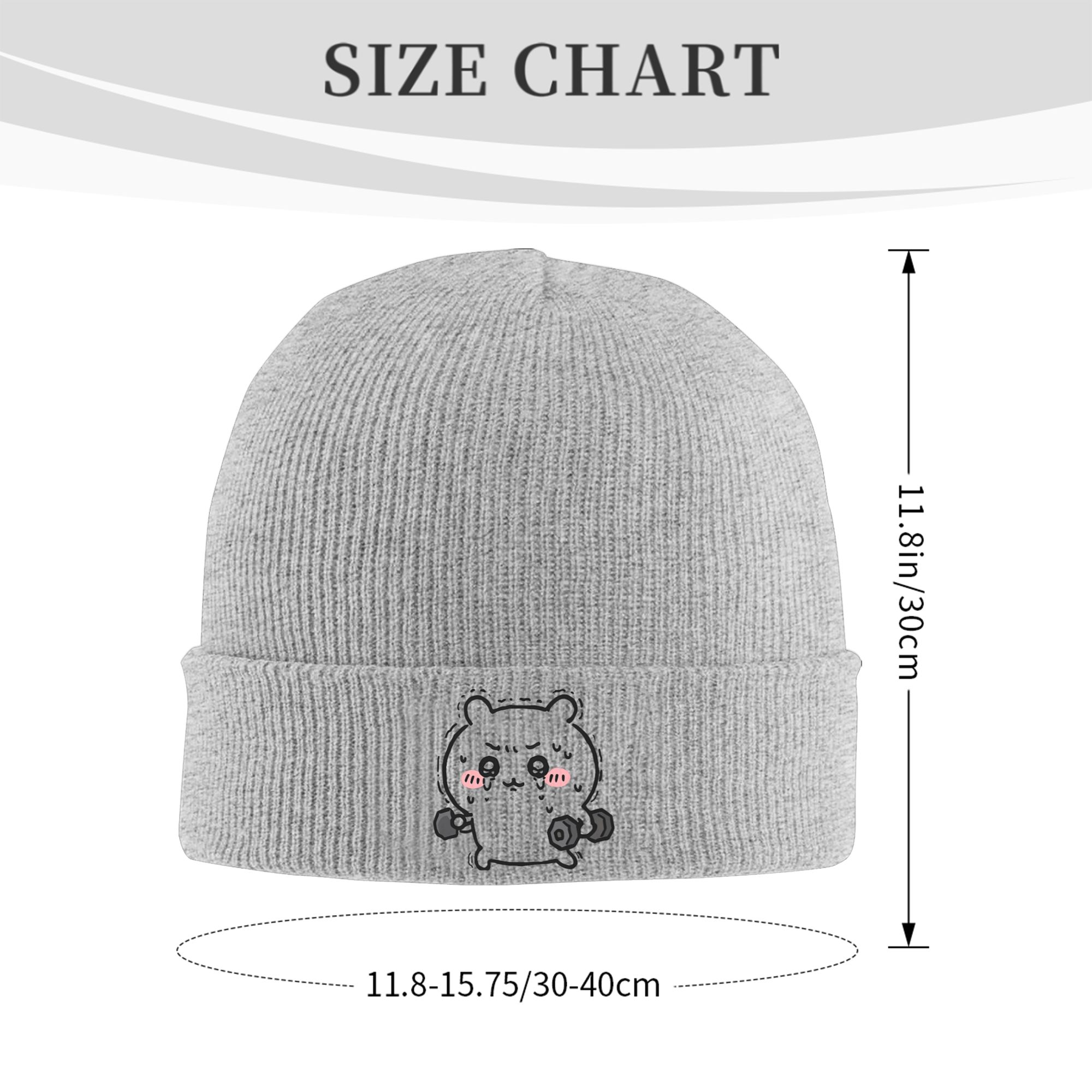 チーカワのウサギ柄、ウェイトリフティングやフィットネスに最適 - Beanie Cuffed Knit のレビューと価格