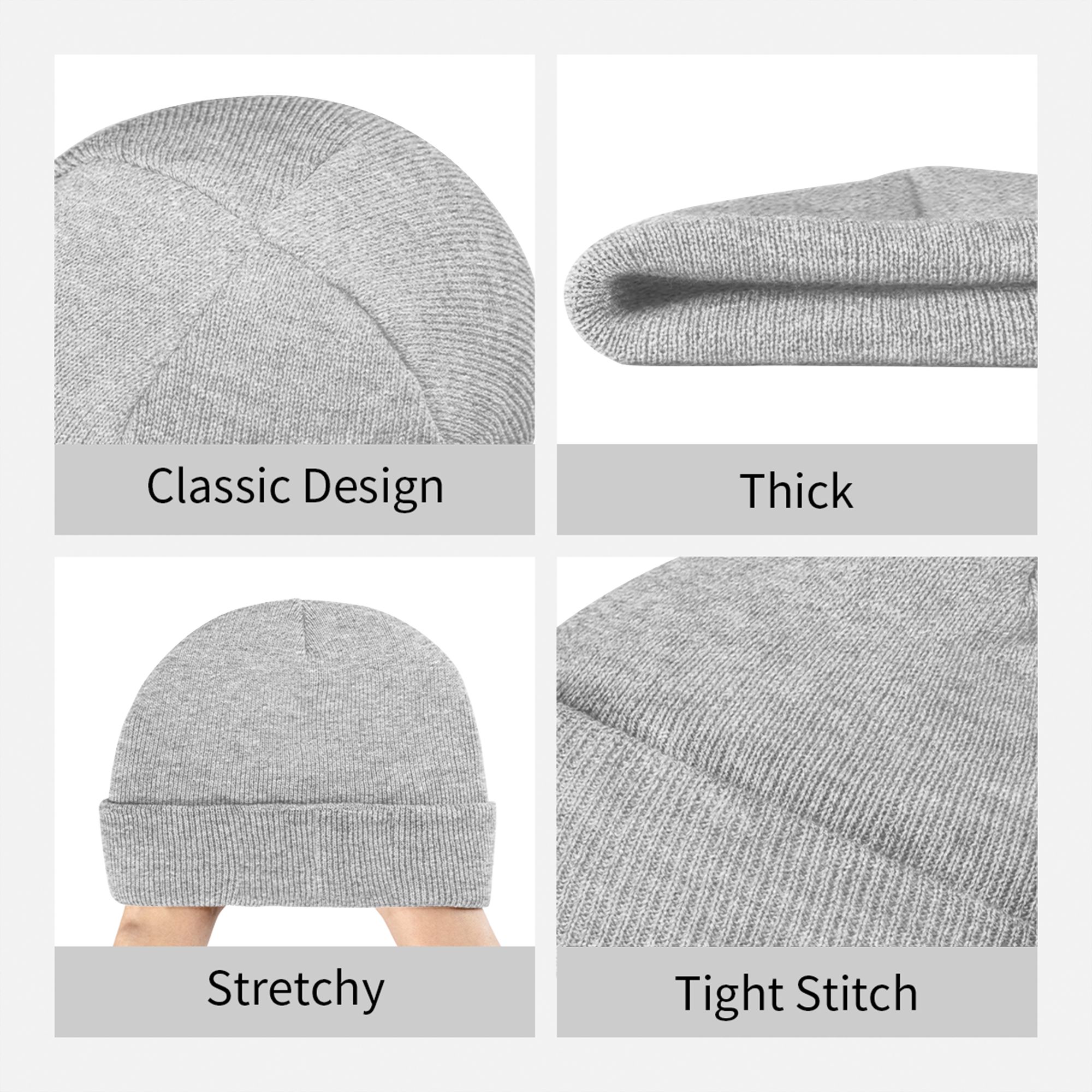 チーカワのウサギ柄、ウェイトリフティングやフィットネスに最適 - Beanie Cuffed Knit のレビューと価格
