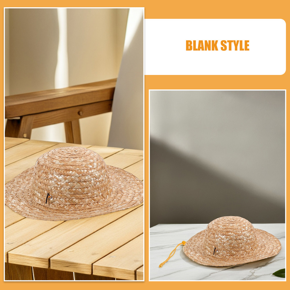 子供用ストロー素材のつば広帽子2枚セット。軽量で通気性が良く - Sun Hat Wide Brim のレビューと価格